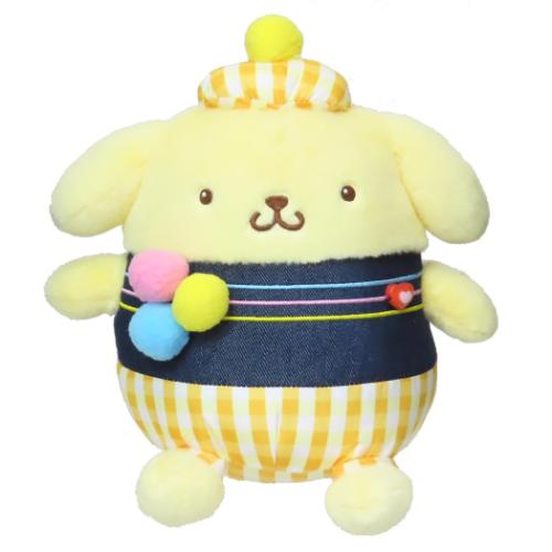 ポムポムプリン グッズ ぬいぐるみ キャラクター プラッシュドールS ギンガムデニム 爆買