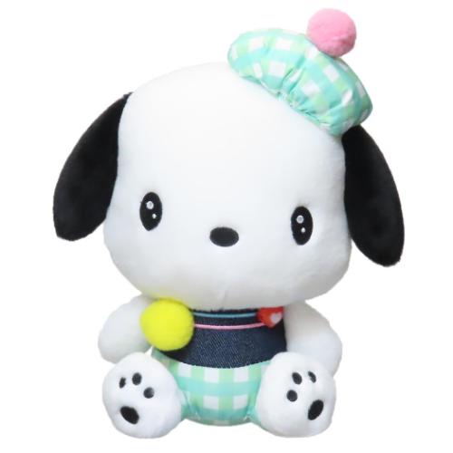 ポチャッコ プラッシュドールS サンリオ ぬいぐるみ キャラクター ギンガムデニム 爆買