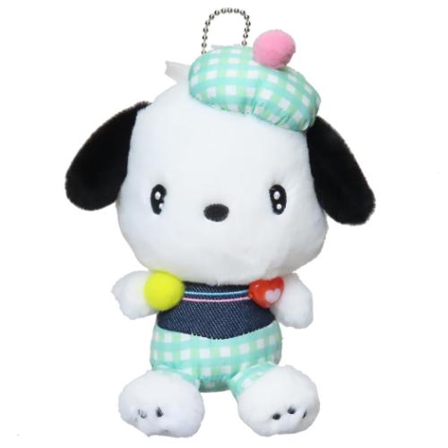 ポチャッコ キャラクター ぬいぐるみ ミニぬいぐるみボールチェーン ギンガムデニム サンリオ 爆買