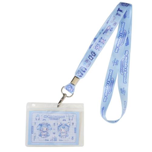 カードホルダー 幅広ネックストラップ マイメロディ＆クロミ サンリオ MU DOLLY MIX BL ナカジマ