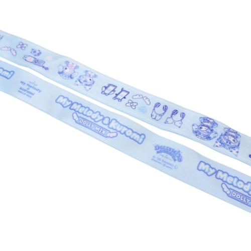 カードホルダー 幅広ネックストラップ マイメロディ＆クロミ サンリオ MU DOLLY MIX BL ナカジマ