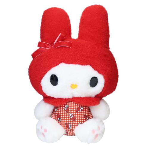ぬいぐるみ プラッシュドールS 赤チェック マイメロディ サンリオ
