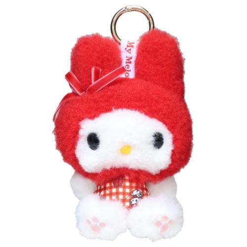 マイメロディ グッズ マスコット キャラクター カラビナマスコット 赤