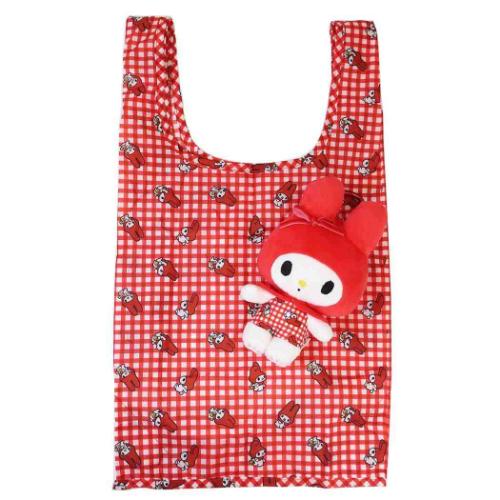 マイメロディ キャラクター ショッピングバッグ ぬいぐるみエコバッグ