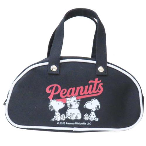 スヌーピー ピーナッツ キャラクター ミニポーチ レトロバッグポーチ BK