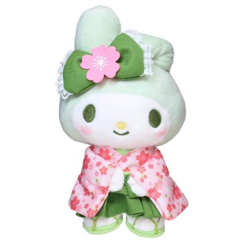 マイメロディ ぬいぐるみ プラッシュドールS 抹茶着物 サンリオ