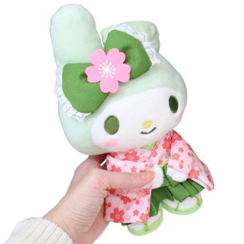 ぬいぐるみ プラッシュドールS マイメロディ 抹茶着物 ナカジマ