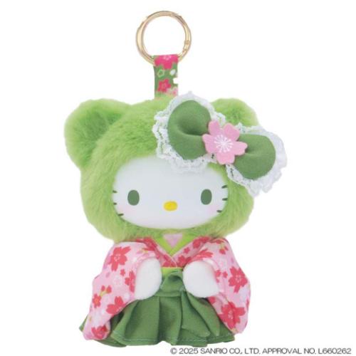 ハローキティ マスコット ファインフェイスミニ 抹茶ベア サンリオ