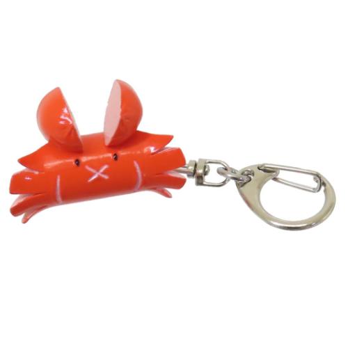 ウインナーキーホルダー キーリング かにさん ノルコーポレーション プレゼント かわいい