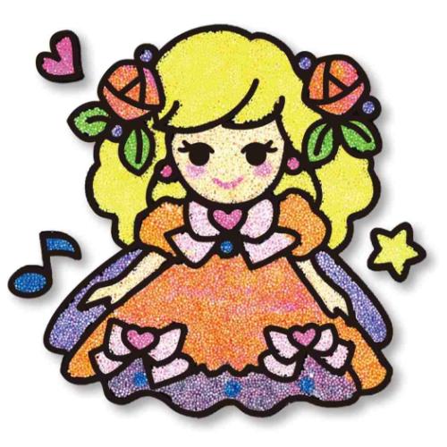 知育玩具 マジックねんど ドール ノブカンパニー ぬり絵 マジック粘土