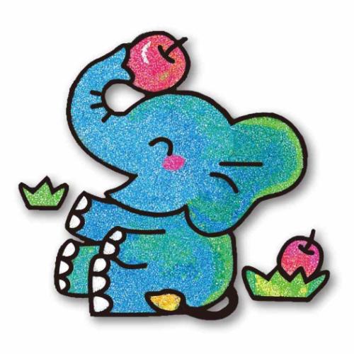 知育玩具 マジックねんど ぞう ノブカンパニー ぬり絵 マジック粘土