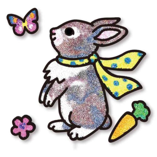知育玩具 マジックねんど ウサギ ノブカンパニー ぬり絵 マジック粘土