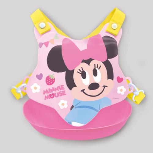 ミニーマウス ベビー用品 バッククロスエプロン Pキャラ ディズニー 錦化成
