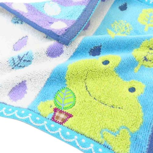 ミニタオル Fu re ru タオルチーフ ホイップクリーム カエル