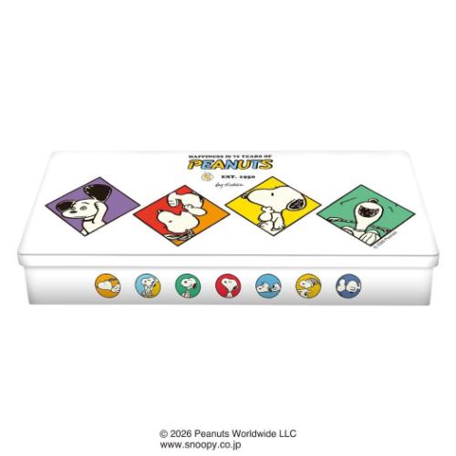 スヌーピー SNOOPY レクタングルチョコ缶 ホワイトデー お菓子 ピーナッツ PEANUTS キャラクター