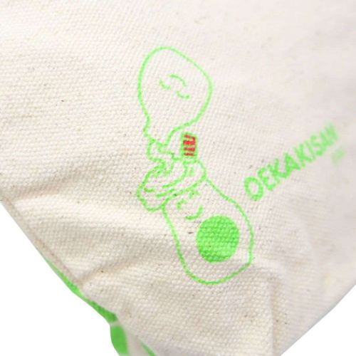 おえかきさん グッズ コスメポーチ かわいい POUCH マチ有り キャンバスポーチ あぼかどさんとまよさん