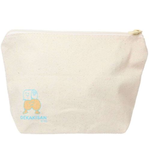 おえかきさん グッズ コスメポーチ かわいい POUCH マチ有り キャンバスポーチ