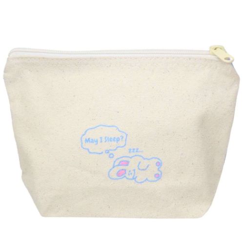 コスメポーチ POUCH マチ有り キャンバスポーチ ねていい？ オクタニ 小物入れ 化粧ポーチ