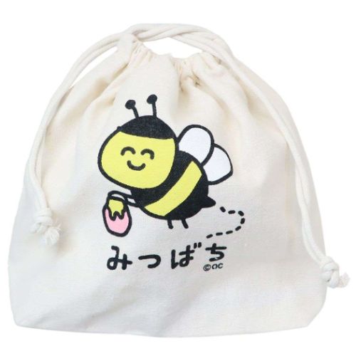 キャラクターのシネマコレクションおえかきさん マチ付ききんちゃくポーチ 巾着袋 みつばちさん おもしろ雑貨 ラッピング無料 キャラクターのシネマコレクションおえかきさん マチ付ききんちゃくポーチ 巾着袋 みつばちさん おもしろ雑貨 ラッピング無料