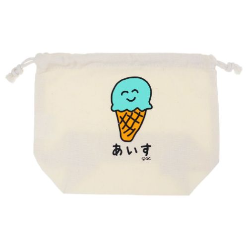 巾着袋 おえかきさん きんちゃくポーチ あいすさん！ オクタニ