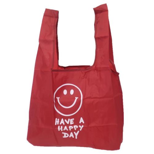 Yahoo! Yahoo!ショッピング(ヤフー ショッピング)エコバッグ ECO BAG 折りたたみショッピングバッグ SMILE BURGUNDY