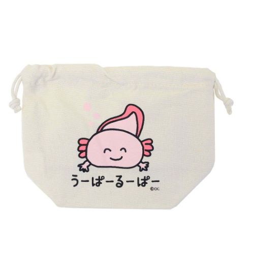 おえかきさんシリーズ キャラクター 巾着袋 マチ付き巾着 うーぱーるーぱーさん
