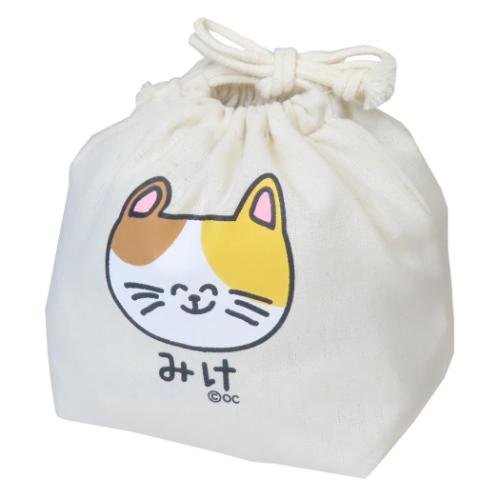 おえかきさん 巾着袋 キンチャク みけねこさん オクタニ 小物入れ