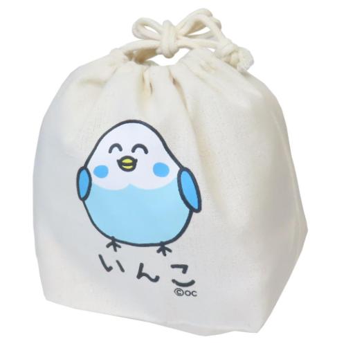おえかきさん キンチャク 巾着袋 いんこさん おもしろ雑貨 グッズ