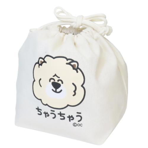 おえかきさん おもしろ雑貨 巾着袋 マチ付ききんちゃくポーチ ちゃうちゃうさん オクタニ