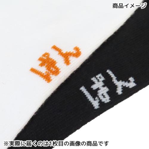 女性用靴下 ししゅうソックス ぱんさんホワイト おえかきさん