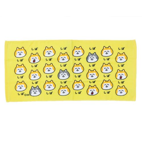 おえかきさん グッズ フェイスタオル 面白雑貨 プリントロングタオル