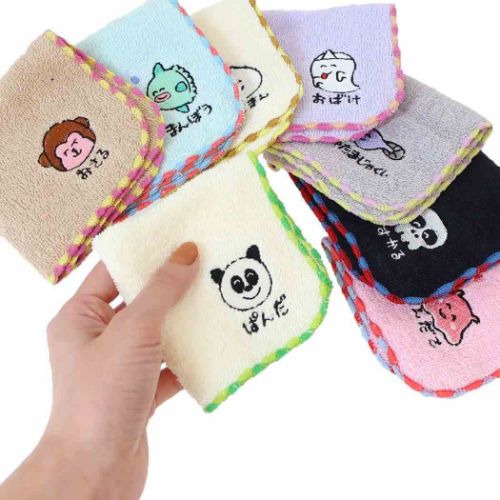 ミニタオル MINI TOWEL ハンカチタオル おたまじゃくしさん おえかきさん オクタニ 汗拭きタオル おもしろ雑貨