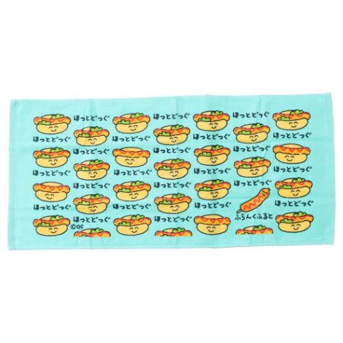 おえかきさん グッズ フェイスタオル 面白雑貨 プリントロングタオル