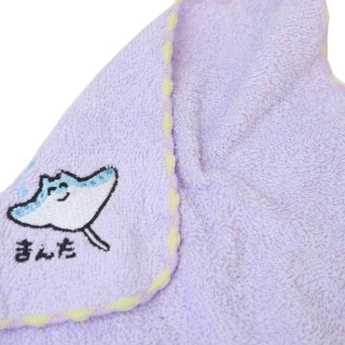 おえかきさん ワンポイント刺繍ハンカチタオル ミニタオル まんたさん 汗拭きタオル グッズ