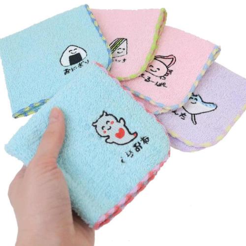 おえかきさん グッズ ミニタオル 汗拭きタオル ワンポイント刺繍ハンカチタオル