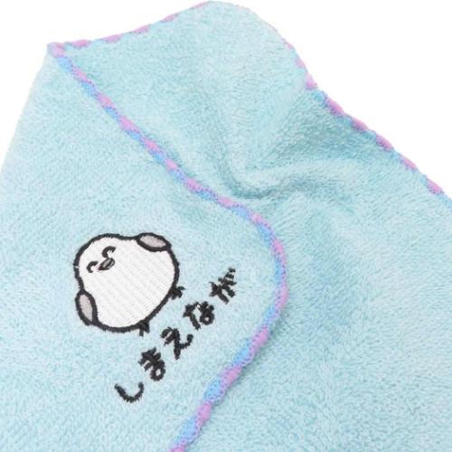 ミニタオル ワンポイント刺繍ハンカチタオル しまえながさん おえかき