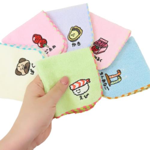 ミニタオル MINI TOWEL おえかきさん ちんあなごさん オクタニ