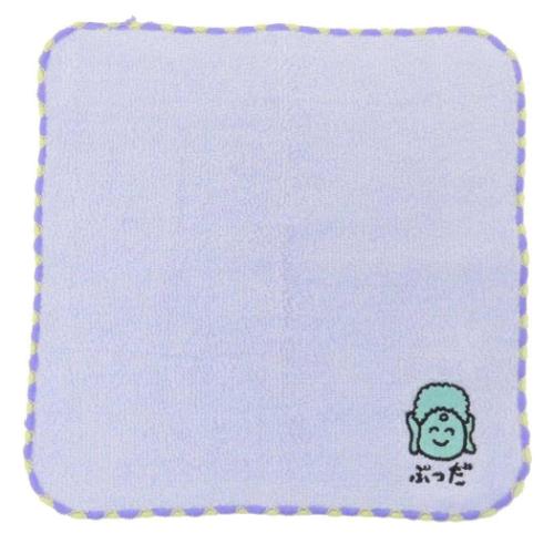 おえかきさん グッズ ミニタオル おもしろ雑貨 MINI TOWEL ワンポイント刺繍ハンカチタオル ぶっださん