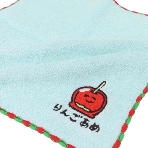おえかきさん MINI TOWEL ハンカチタオル ミニタオル かわいい りんごあめさん
