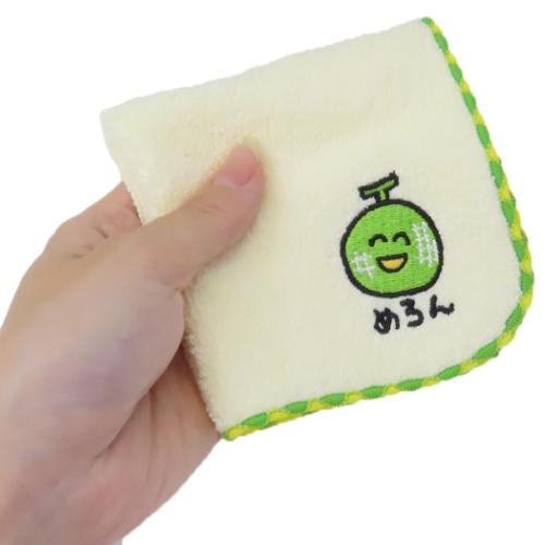 おえかきさん かわいい ミニタオル MINI TOWEL ハンカチタオル めろんさん