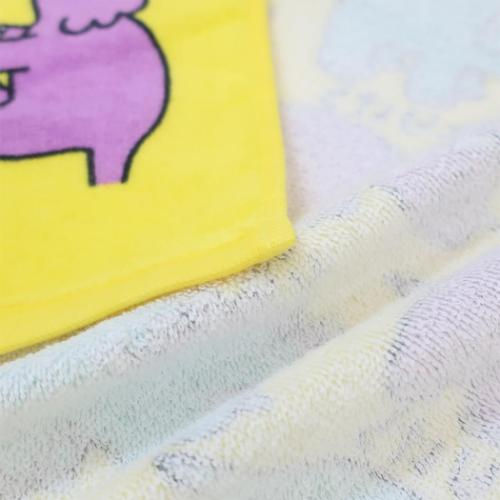 おえかきさん 面白雑貨 フェイスタオル プリントロングタオル とりけら