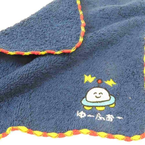 おえかきさん グッズ ミニタオル 汗拭きタオル ワンポイント刺繍ハンカチタオル ゆーふぉーさん