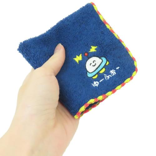おえかきさん グッズ ミニタオル 汗拭きタオル ワンポイント刺繍ハンカチタオル ゆーふぉーさん