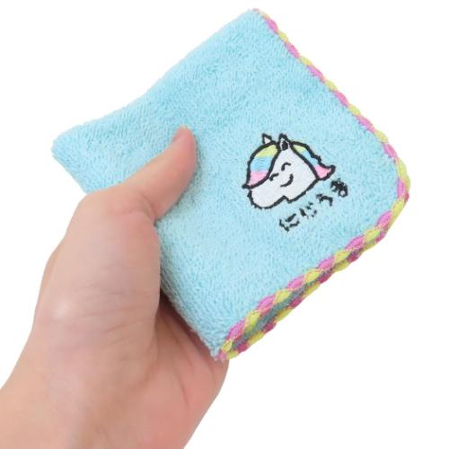 おえかきさん 汗拭きタオル ミニタオル ワンポイント刺繍ハンカチタオル にじうまさん オクタニ