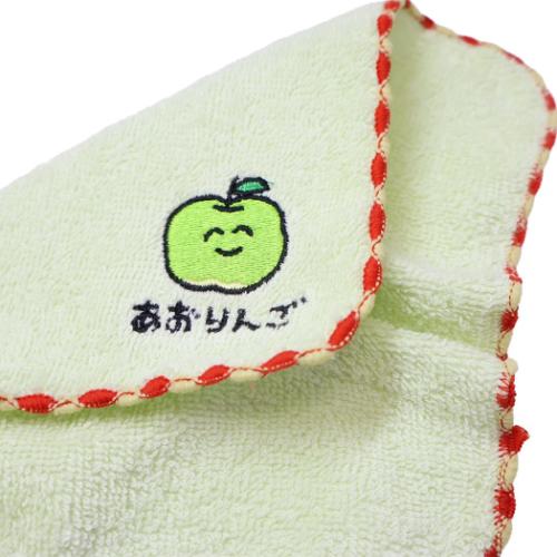 おえかきさん 汗拭きタオル かわいい ミニタオル ハンカチタオル あお