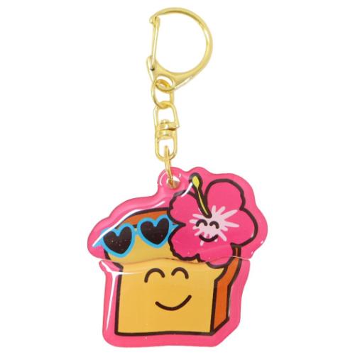 キーリング びっくりキーホルダー おえかきさん ひやけぱんさん オクタニ アクキー アクリルキーホルダー