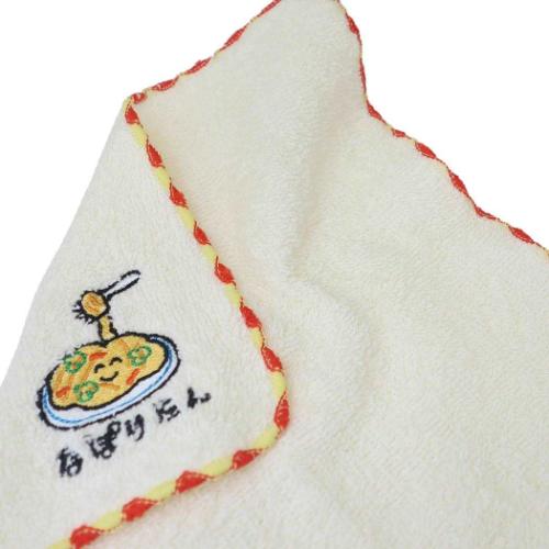 おえかきさん 汗拭きタオル ミニタオル ワンポイント刺繍ハンカチタオル なぽりたんさん
