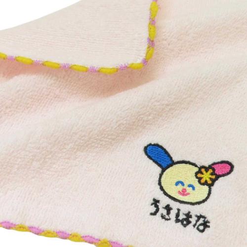 ウサハナ ミニタオル ワンポイント刺繍ハンカチタオル うさはな サンリオ オクタニ 汗拭きタオル