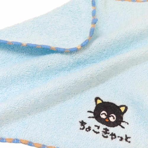 チョコキャット ミニタオル ワンポイント刺繍ハンカチタオル ちょこきゃっと サンリオ オクタニ 汗拭きタオル