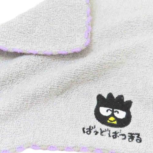 バッドばつ丸 グッズ ミニタオル キャラクター ワンポイント刺繍ハンカチタオル ばっどばつまる サンリオ